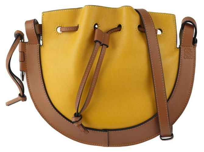 Loewe Horseshoe Yellow Leather  ref.1157545