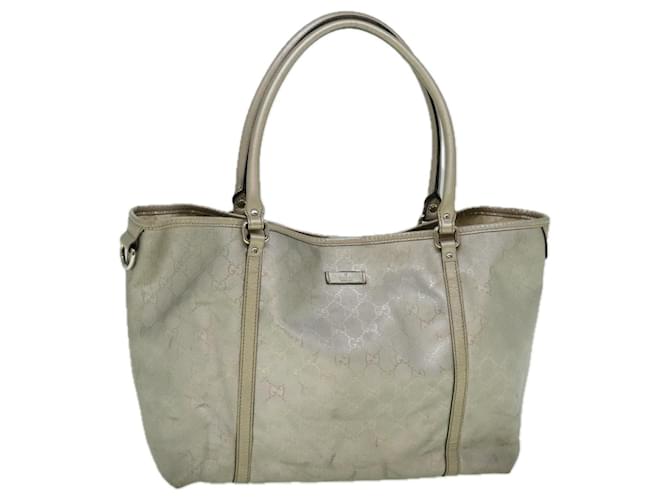Borsa tote in tela GUCCI GG Implement Argento 197953 auth 60394  ref.1157622