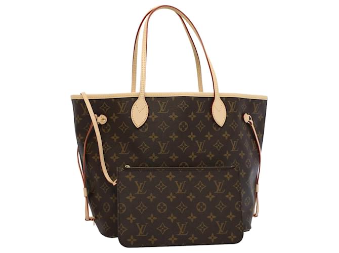 LOUIS VUITTON Monogramme Neverfull MM Tote Bag M40156 Auth ar LV10581S Toile  ref.1157636