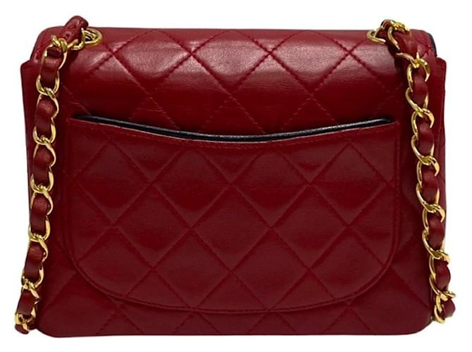 Chanel Red Leather  ref.1157795