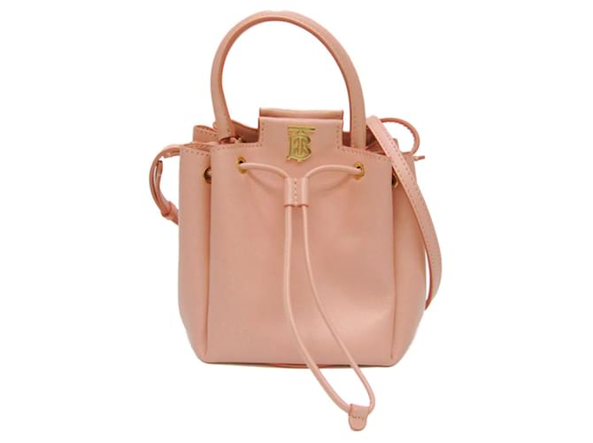 Burberry TB Pink Leather  ref.1157810