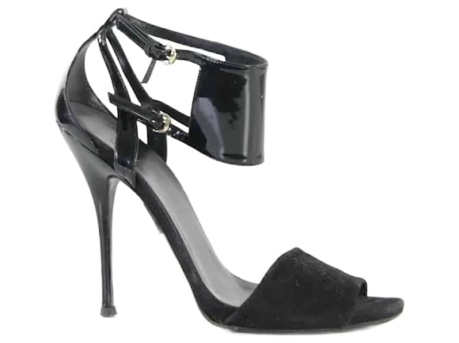 Gucci Sapatos de sandália de couro Preto  ref.1157980