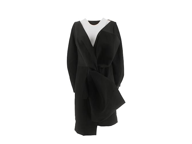 Nina Ricci Vestido de lana Negro  ref.1157985
