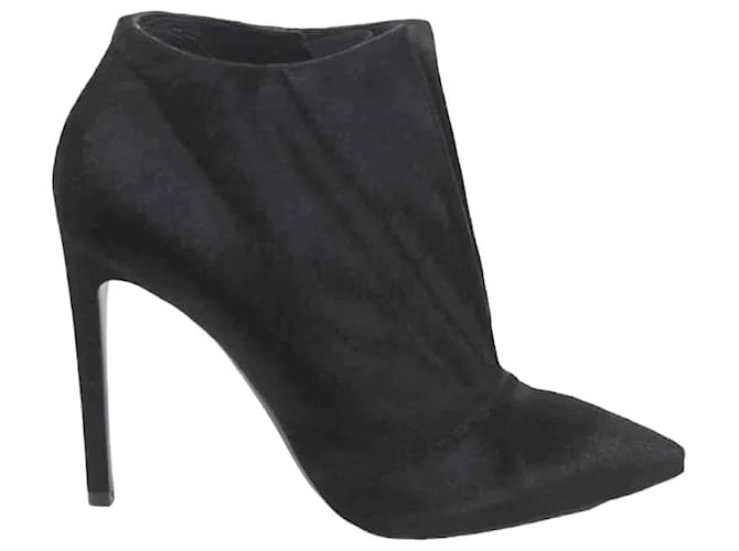 Longchamp Leather boots Black  ref.1157987