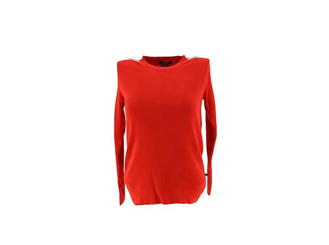 Louis Vuitton Silk sweater Red  ref.1157993