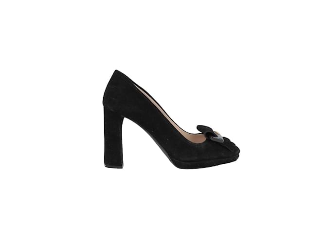 Prada velvet heels Black  ref.1158043