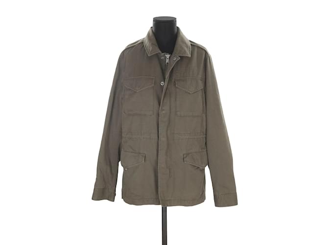 All Saints Cotton Jacket Khaki Joli Closet