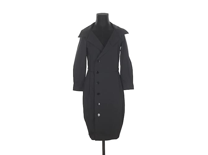 Jean Paul Gaultier vestido de algodão Preto  ref.1158057