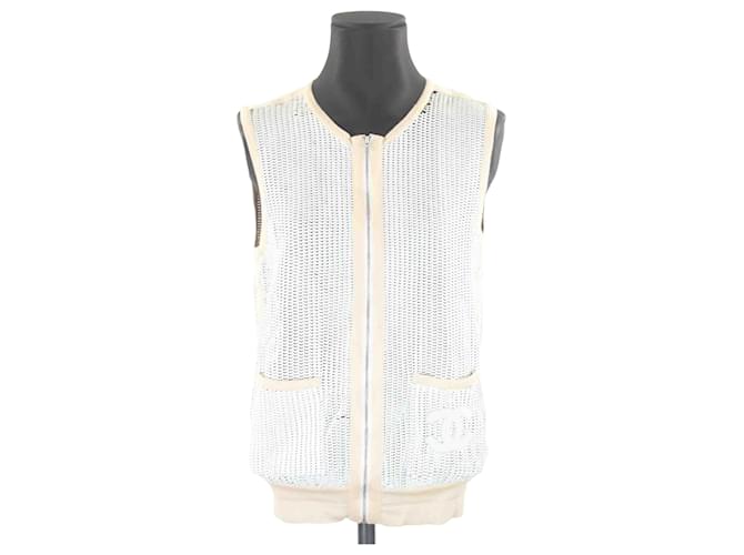 Chanel Cotton knit White  ref.1158095