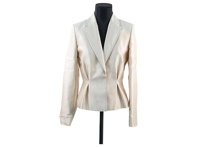 Dior Silk jacket Beige  ref.1158105