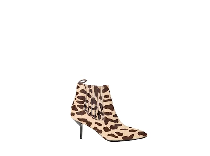 Diane Von Furstenberg Leather boots Brown  ref.1158137
