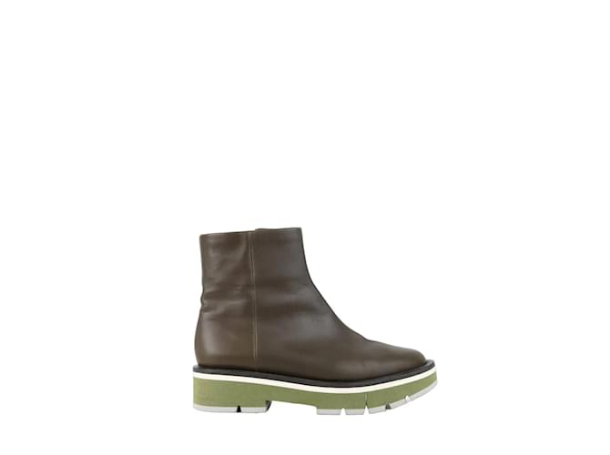 Robert Clergerie Leather boots Brown  ref.1158141