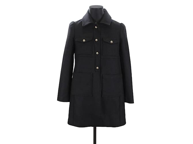 Bash Wool coat Black  ref.1158174
