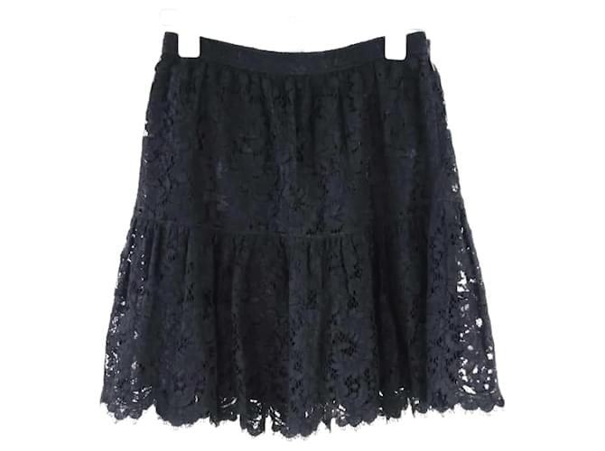 Saint Laurent cotton skirt Black  ref.1158182