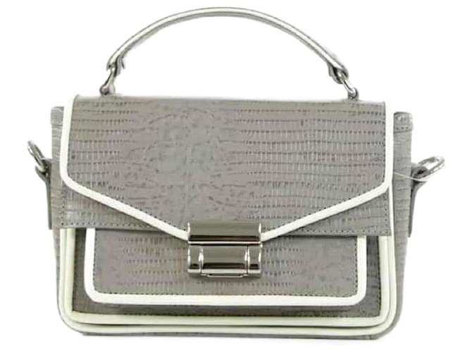 Autre Marque Leather handbags Grey  ref.1158187