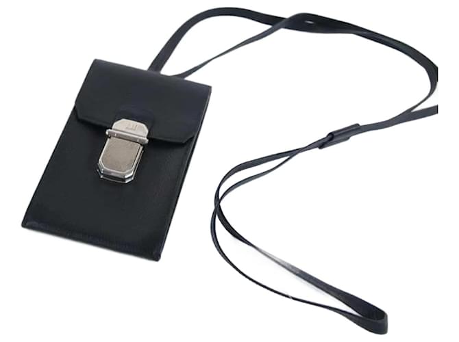 Alfred Dunhill Leather Crossbody Black  ref.1158189