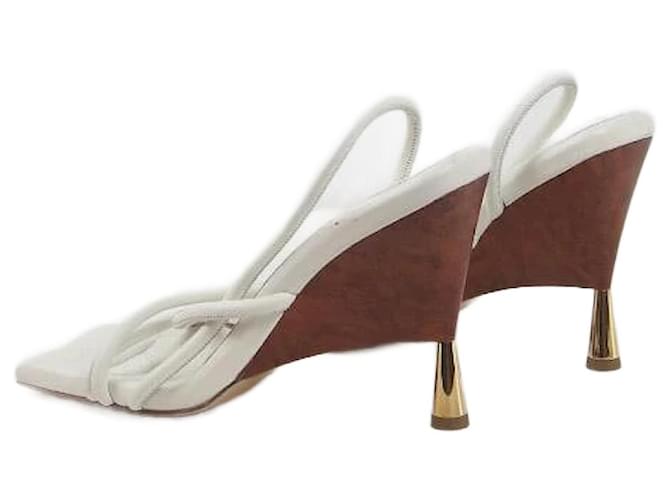 Autre Marque Leather sandals White  ref.1158201