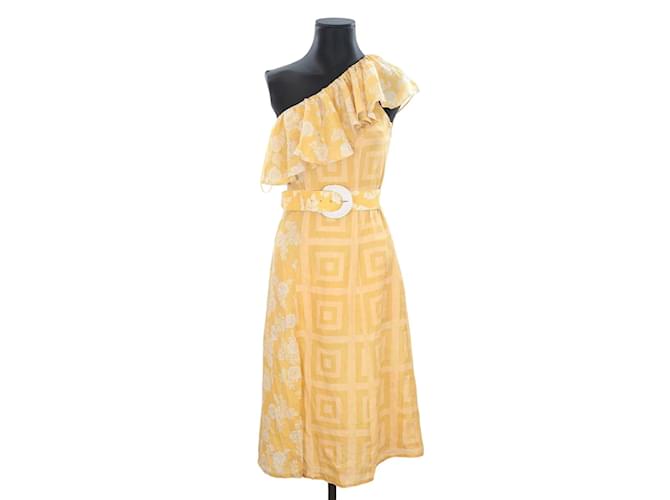 Autre Marque Yellow dress Viscose  ref.1158208