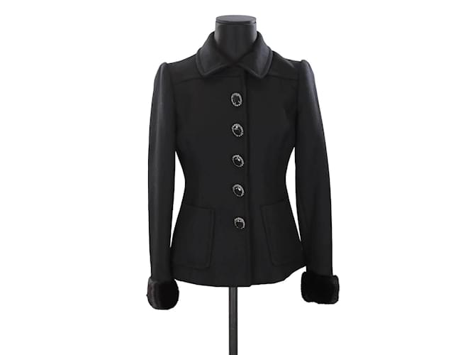 Blumarine Wool suit jacket Black  ref.1158209