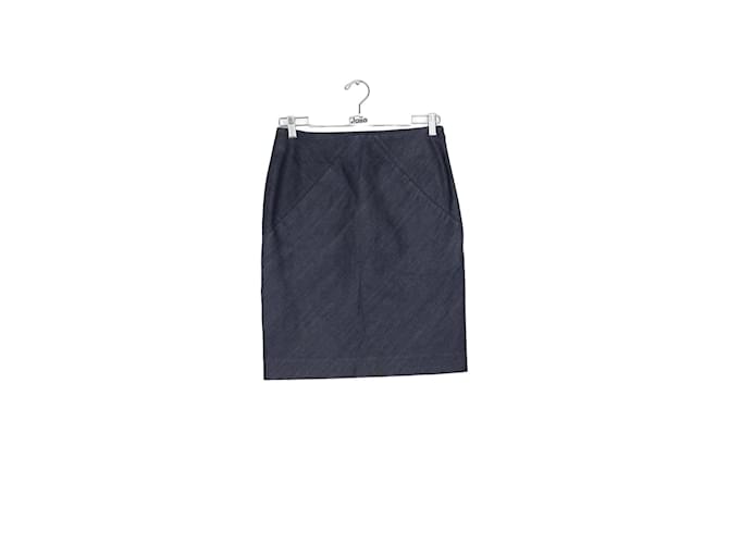 Balenciaga cotton skirt Navy blue  ref.1158244