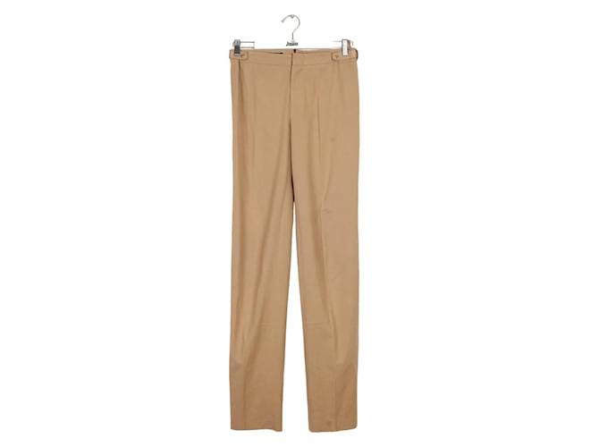Gucci Straight pants in cotton Beige  ref.1158250