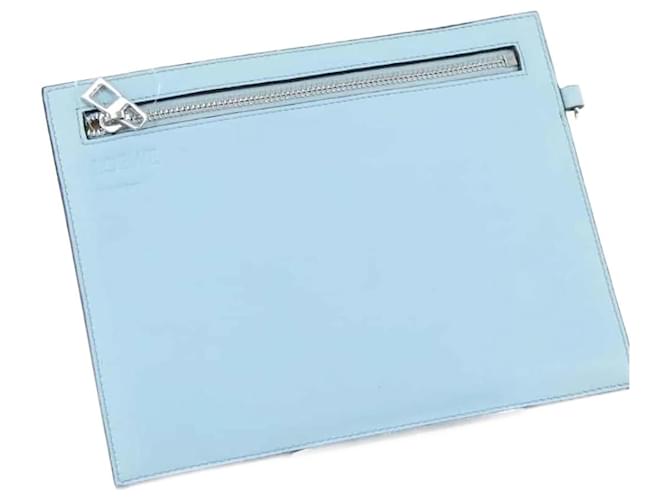 Loewe Leather pouches Blue  ref.1158278