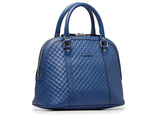 Gucci Handtaschen Blau Leder  ref.1158332