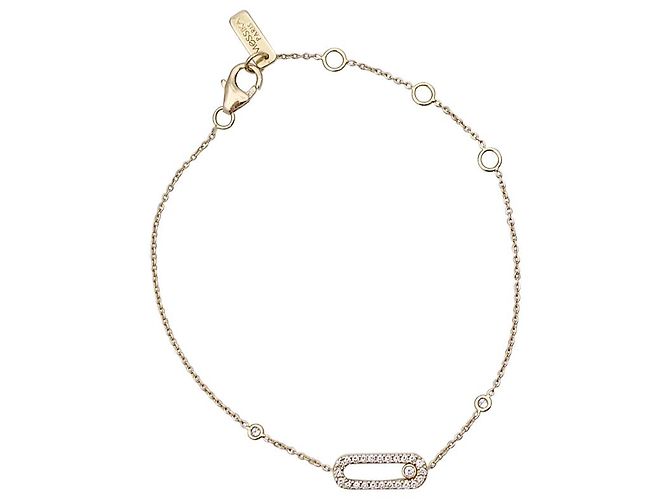 Bracciale Messika, “Move Uno Pavè”, Oro giallo e diamanti.