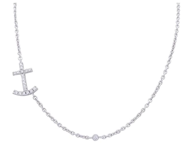 inconnue White gold and diamond necklace.  ref.1158340