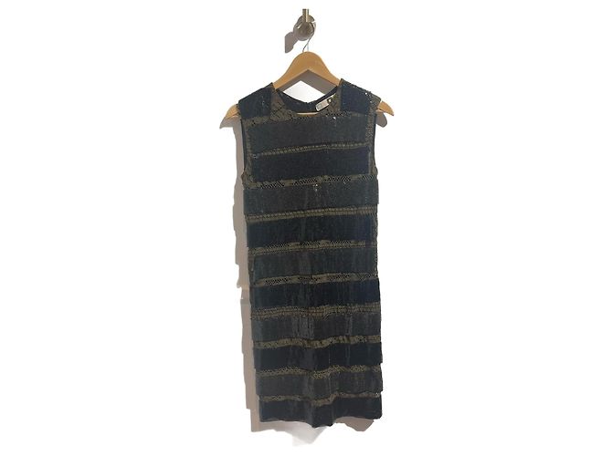 Vestido MSGM T.IT 42 Algodón Caqui 