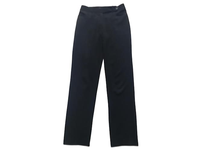 Armani Jeans Pantalones, polainas Negro Lana  ref.1158430