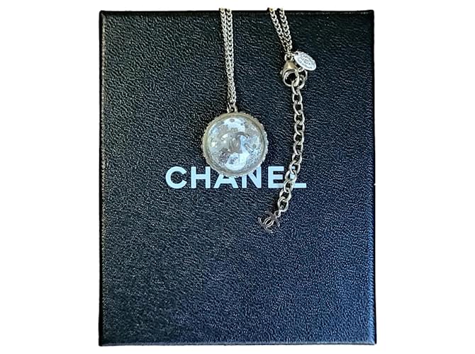 Cambon Chanel Necklaces Silvery  ref.1158438