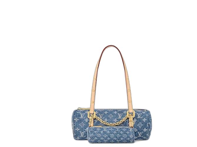 Louis Vuitton LV Denim Remix Papillon-Tasche Blau John  ref.1158446