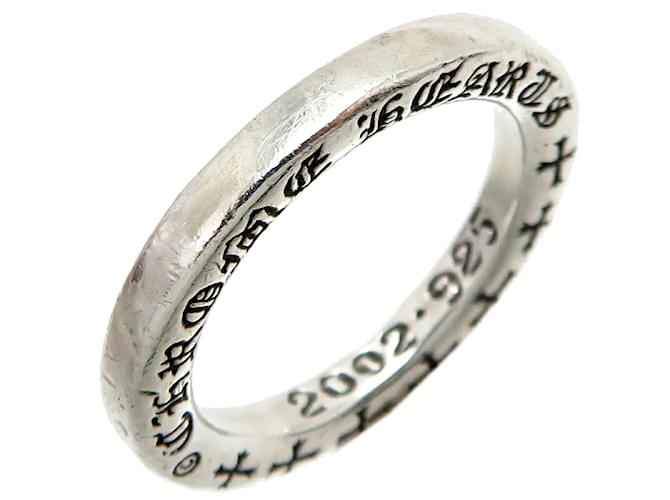 Chrome Hearts Silver  NTFL Spacer Ring Silvery Metal  ref.1158503
