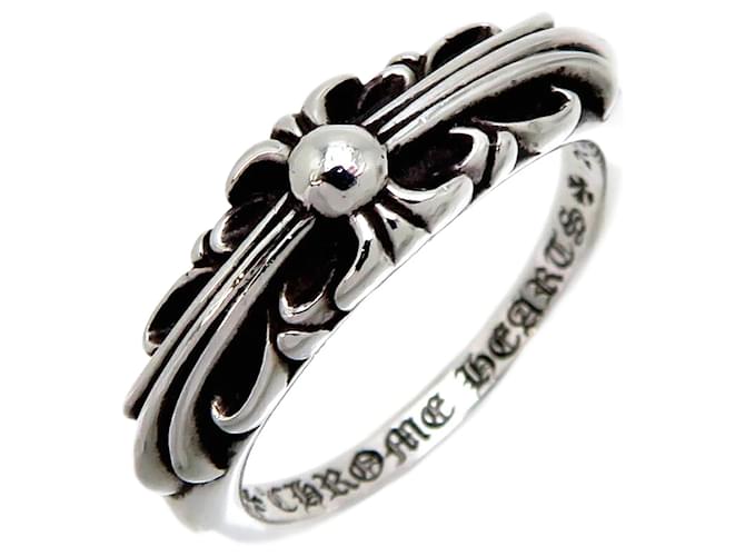 Chrome Hearts Silver Baby Floral Ring Silvery Metal  ref.1158507