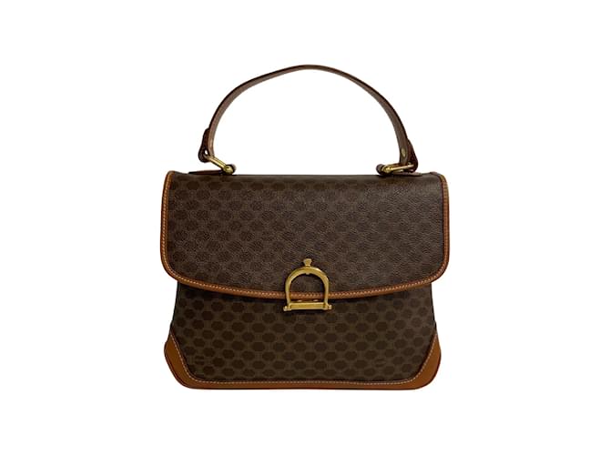 Céline Macadam Canvas Handbag Brown Cloth  ref.1158547