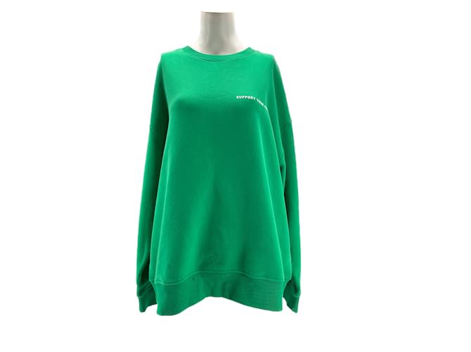 Autre Marque NON SIGNE / UNSIGNED  Knitwear T.International XL Cotton Green  ref.1158567