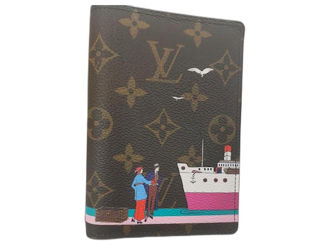 Louis Vuitton Christmas Animation Passport Cover 2016 Limited Edition Rose Ballerine Multicolore  ref.1158609