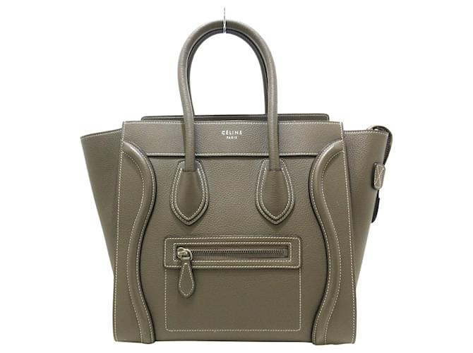 Céline Luggage Grey Leather  ref.1158634
