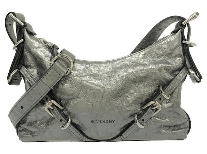 GIVENCHY Silvery Leather  ref.1158789