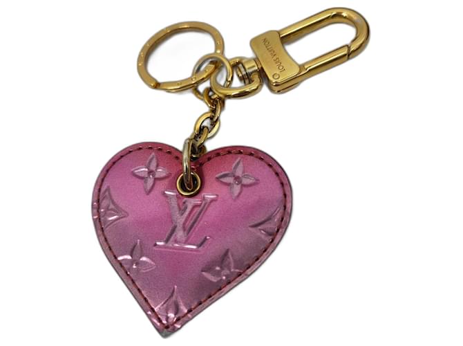 Louis Vuitton OUIS VUITTON Vernis Dégradé Love Lock Coeur Cuir vernis Fuschia  ref.1158890