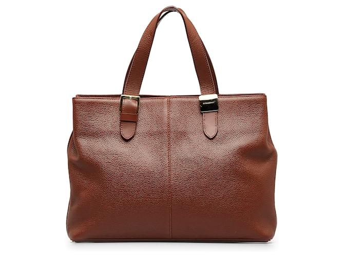 Burberry Brown Leather Tote Bag Pony-style calfskin  ref.1158909