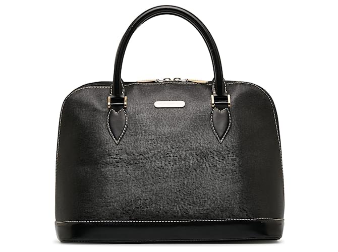 Burberry Black Leather Handbag Pony-style calfskin  ref.1158930