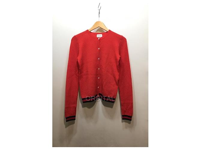 Gucci Mädchen Mäntel Oberbekleidung Rot Wolle  ref.1159000