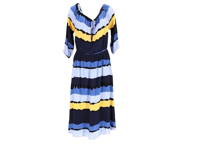 Tommy Hilfiger Womens Tie Dye Midi Dress Multiple colors Viscose Cellulose fibre  ref.1159063
