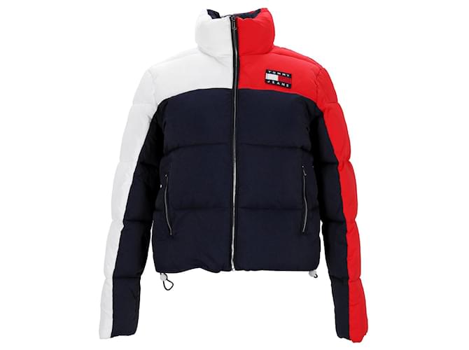 Tommy Hilfiger Womens Colour Blocked Puffer Jacket Multiple colors Nylon  ref.1159069