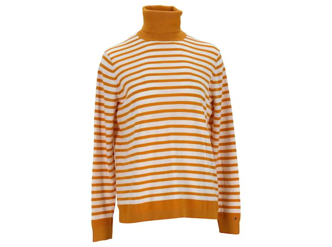 Tommy Hilfiger Womens Jumper in Yellow Cotton  ref.1159198