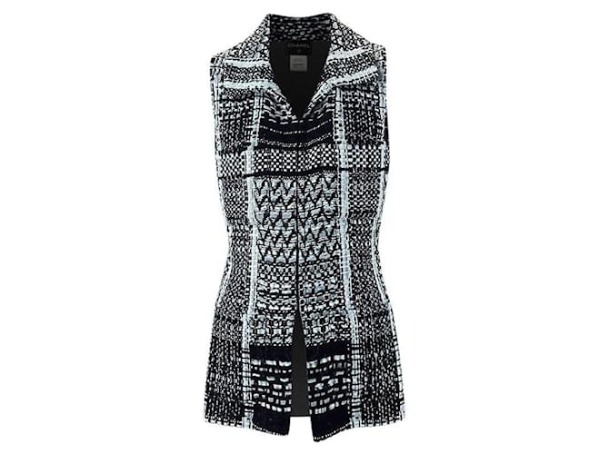 Chanel New Paris / Dubai Ribbon Tweed Vest Black  ref.1159260