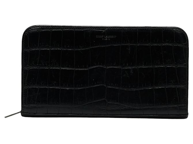 SAINT LAURENT Schwarz Leder  ref.1159305