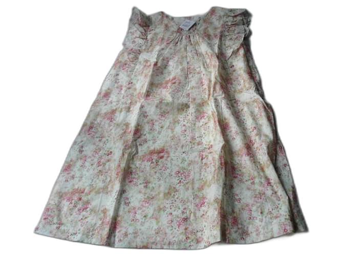 Bonpoint Vestido floral de algodão 12 anos novos em blister Multicor  ref.1159347